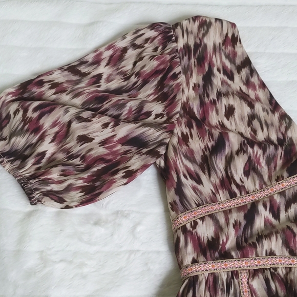 ENTRÓ • ANTHROPOLOGIE Abstract Print Midi Dress ~ NWT - Picture 8 of 13